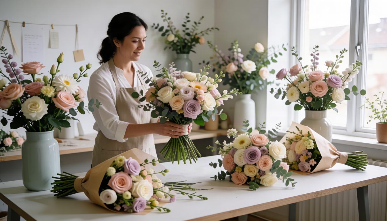 Wedding flowers with a clear visual flow